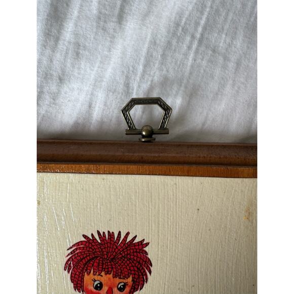 1977 Raggedy Ann & Andy Wooden Wall Plaques Bobbs-Merrill Set Americana Classic - Picture 4 of 13
